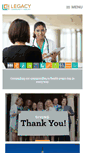 Mobile Screenshot of legacycommunityhealth.org