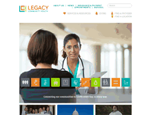 Tablet Screenshot of legacycommunityhealth.org